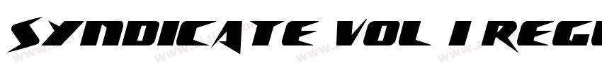 Syndicate vol 1 Regu字体转换